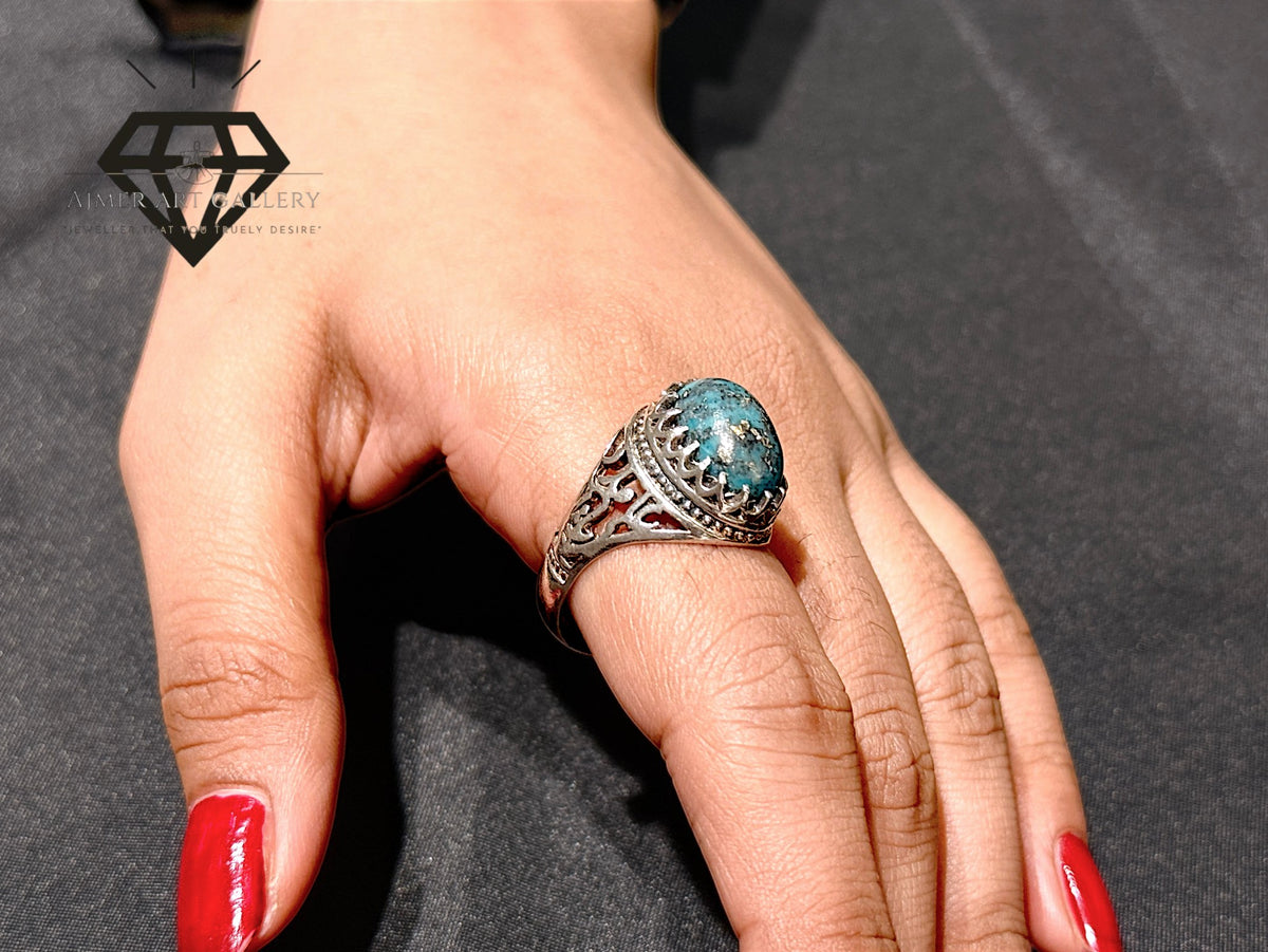 Feroza Stone Couple Ring