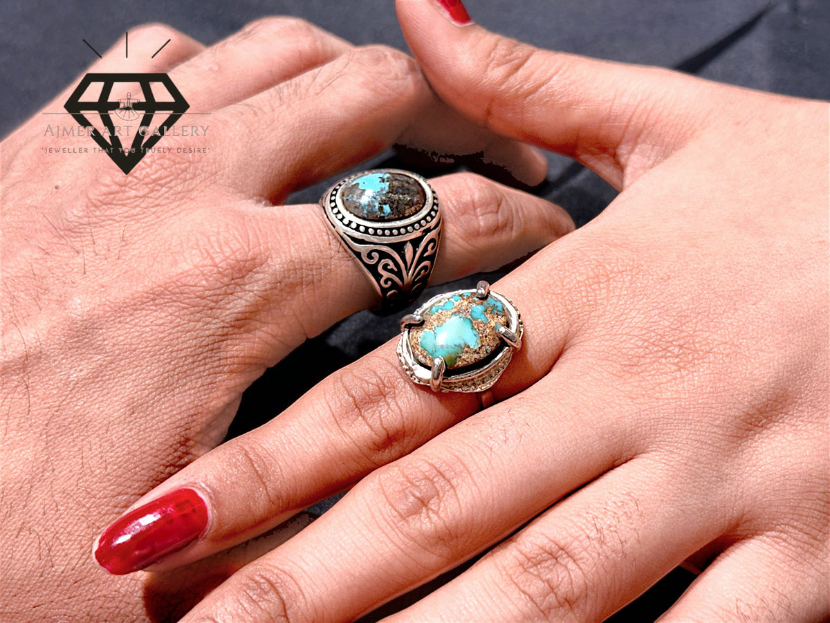 Feroza Stone Couple Ring