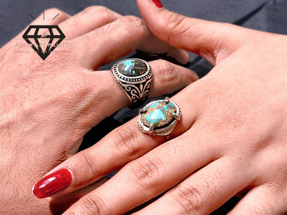 Feroza Stone Couple Ring