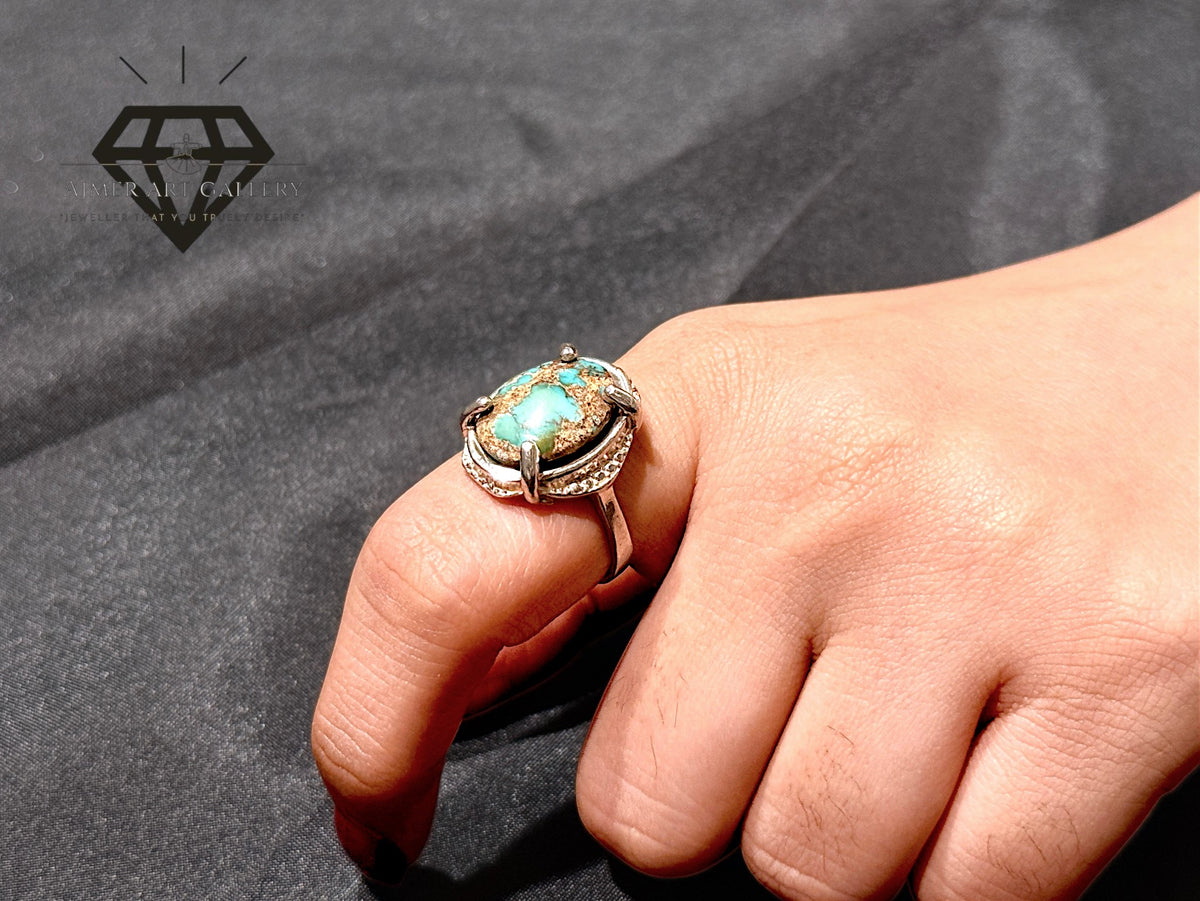 Feroza Stone Couple Ring