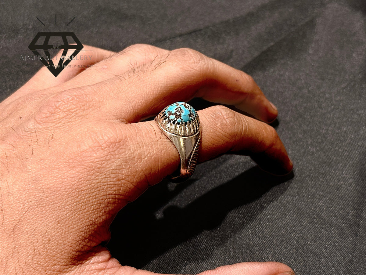 Feroza Stone Couple Ring