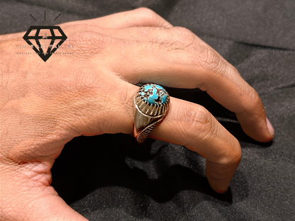 Feroza Stone Couple Ring