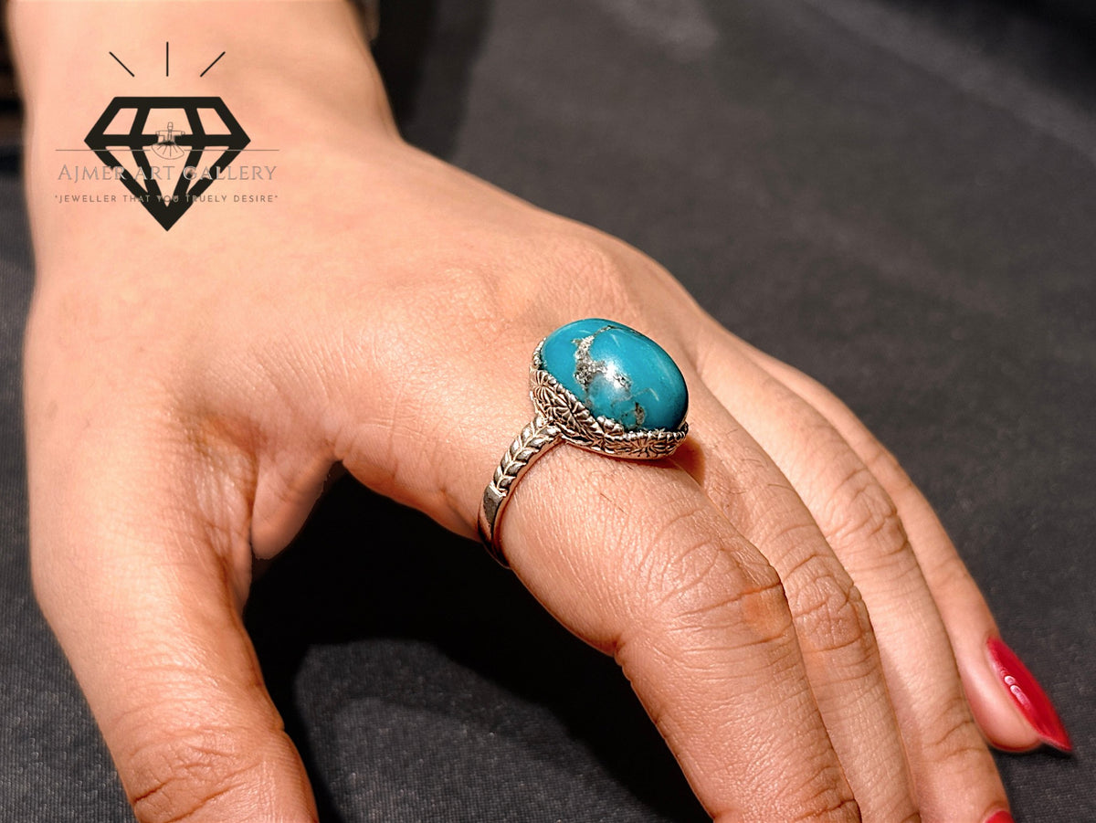 Feroza Stone Couple Ring