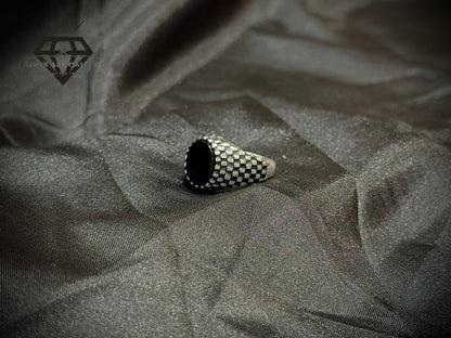 Black Aqeeq Ring
