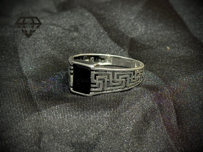Black Aqeeq Ring