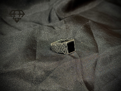 Black Aqeeq Ring
