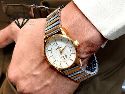 TITAN SILVER WATCH FOR MEN'S