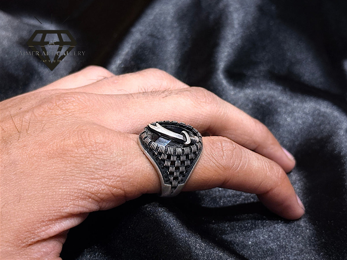 Black Diamond Zulfiqar Ring