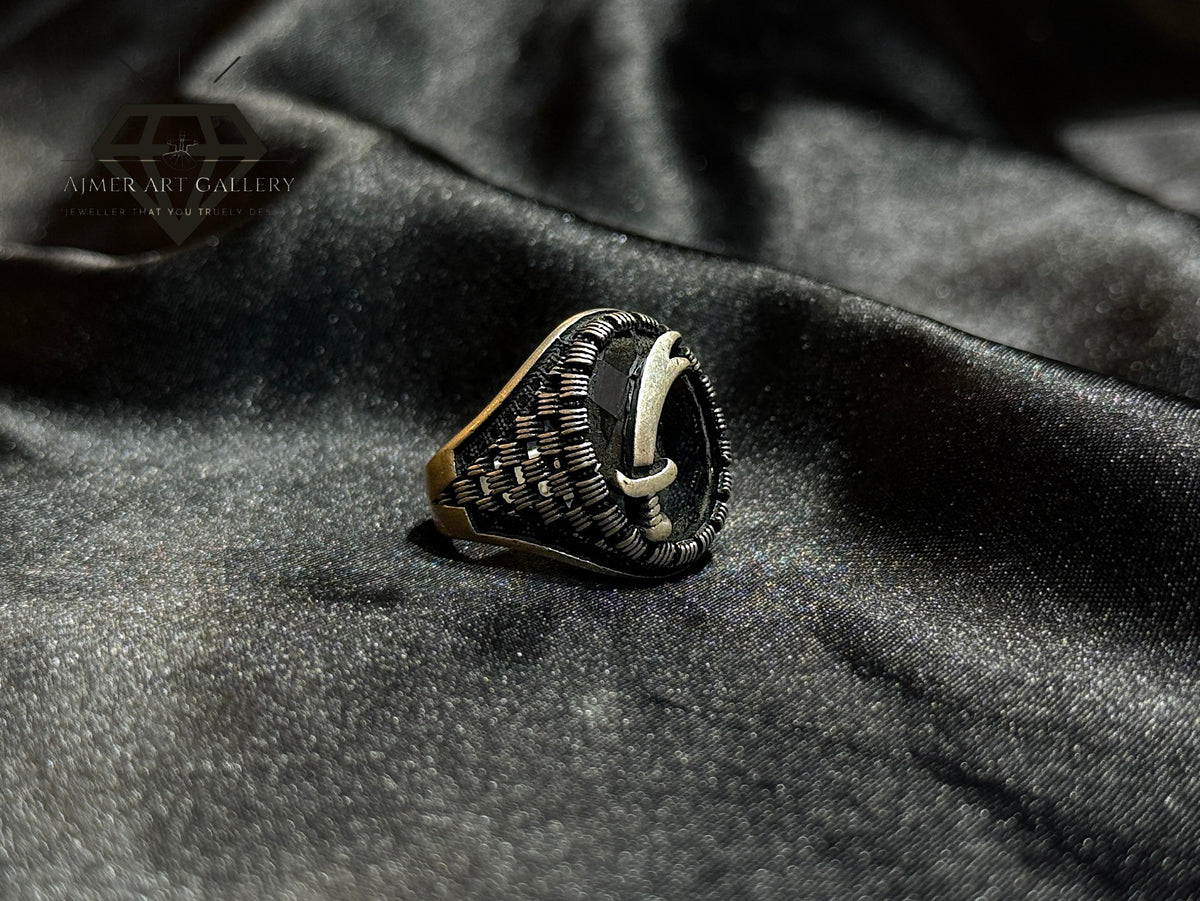 Black Diamond Zulfiqar Ring