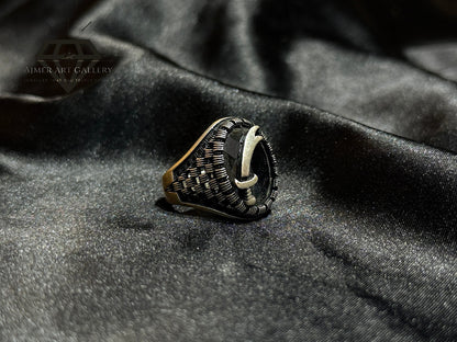 Black Diamond Zulfiqar Ring