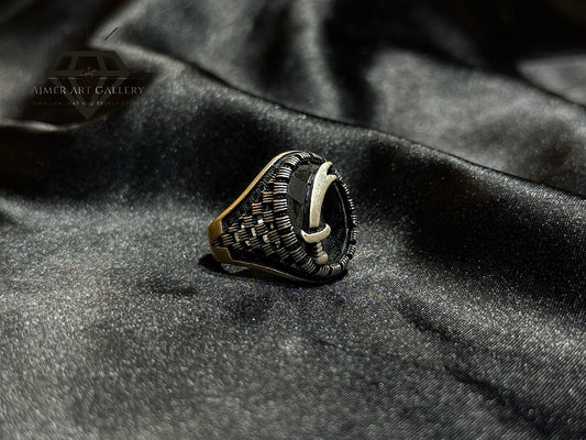 Black Diamond Zulfiqar Ring
