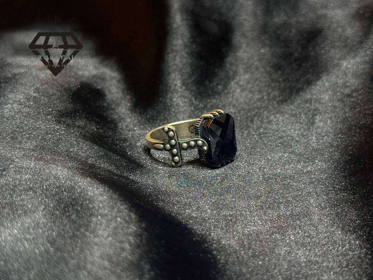 Black Diamond Zulfiqar Ring