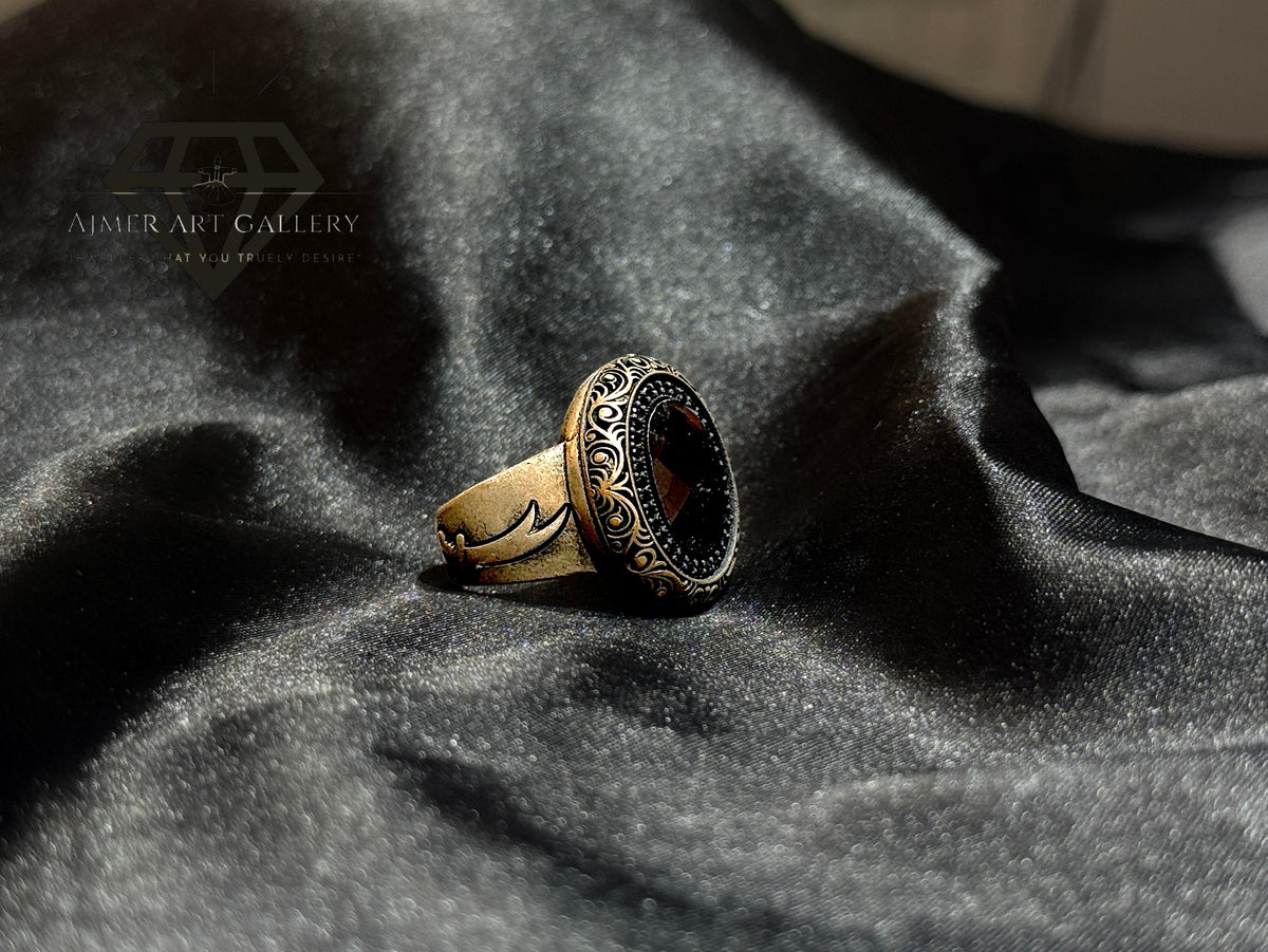 Red Diamond Zulfiqar Ring