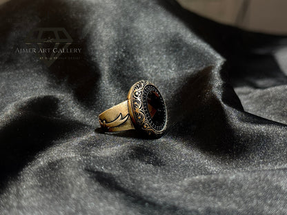 Red Diamond Zulfiqar Ring
