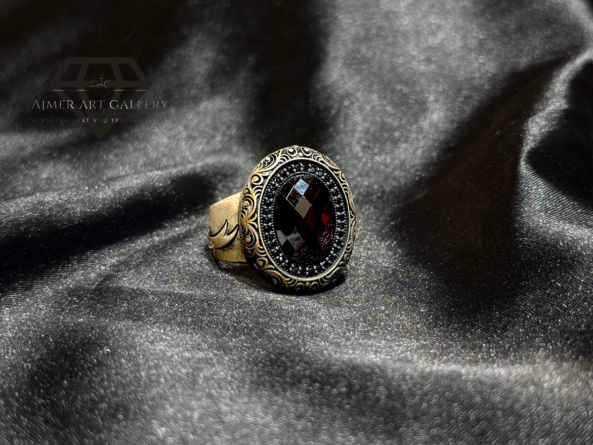 Red Diamond Zulfiqar Ring