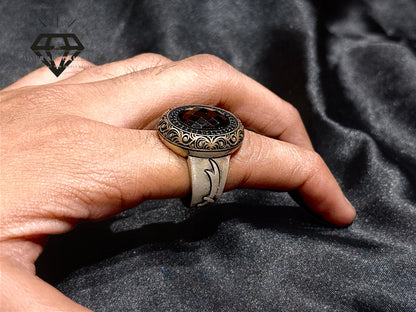 Red Diamond Zulfiqar Ring