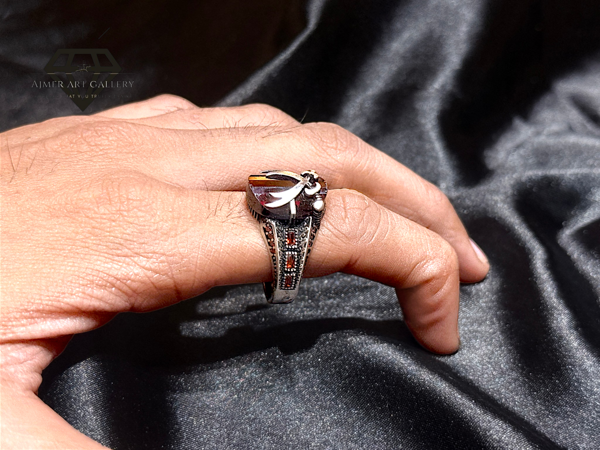 Red Diamond Zulfiqar Ring