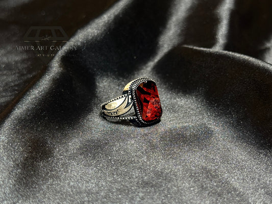 Red Diamond Zulfiqar Ring