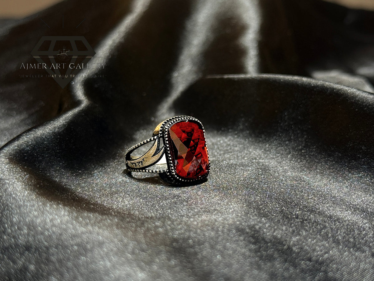 Red Diamond Zulfiqar Ring