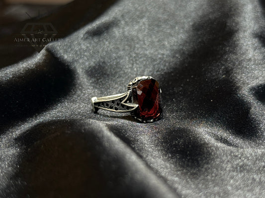 Red Diamond Zulfiqar Ring