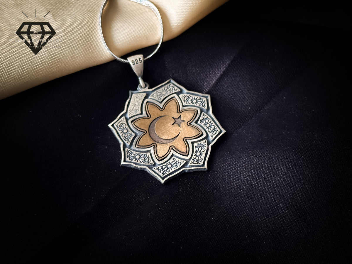 Moon and Star Pendant