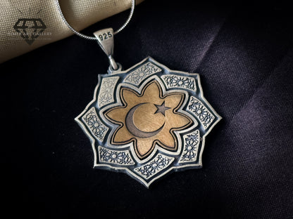 Moon and Star Pendant