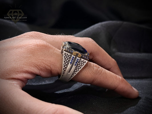 Black Aqeeq Ring