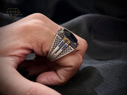 Black Aqeeq Ring