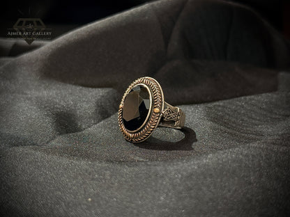 Black Aqeeq Ring