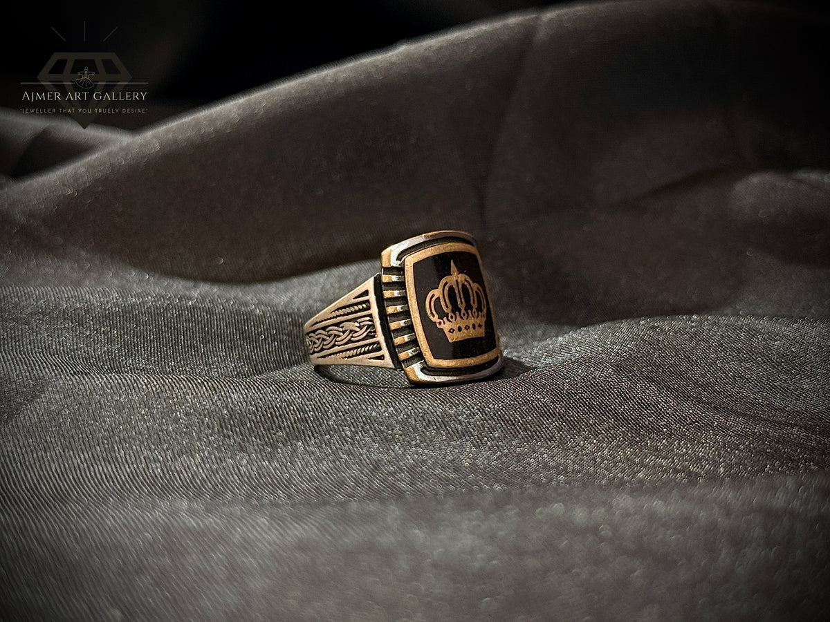 Black Aqeeq Ring