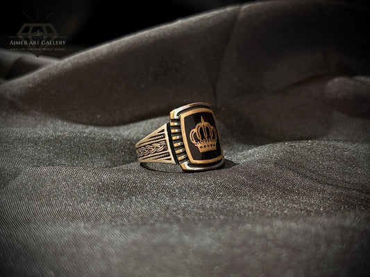 Black Aqeeq Ring