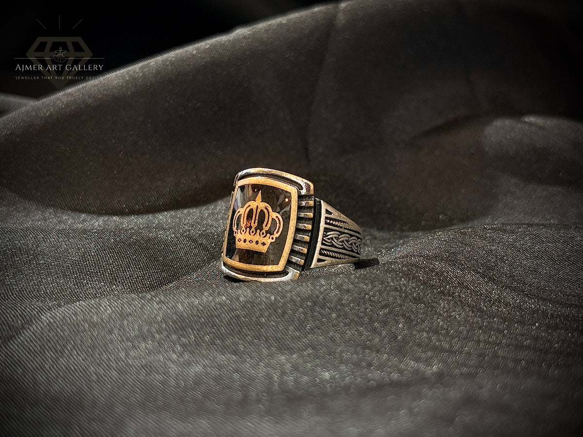 Black Aqeeq Ring