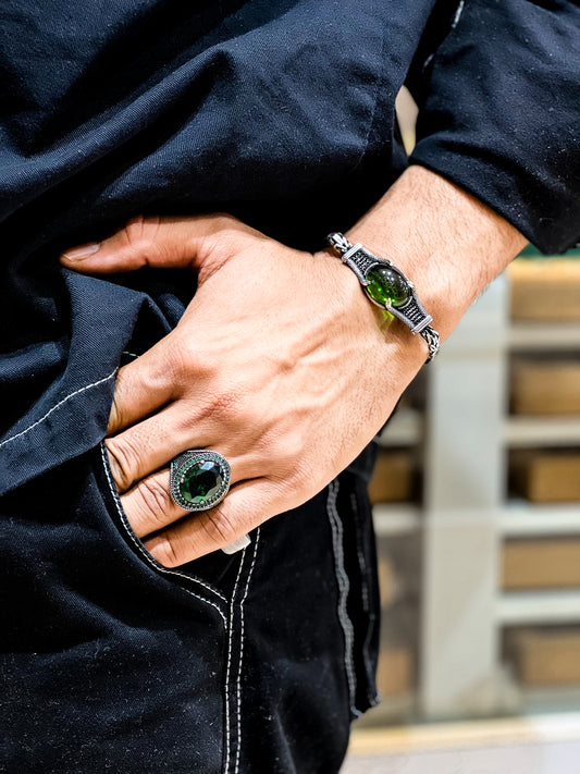 Green Agate Harmony Bracelet