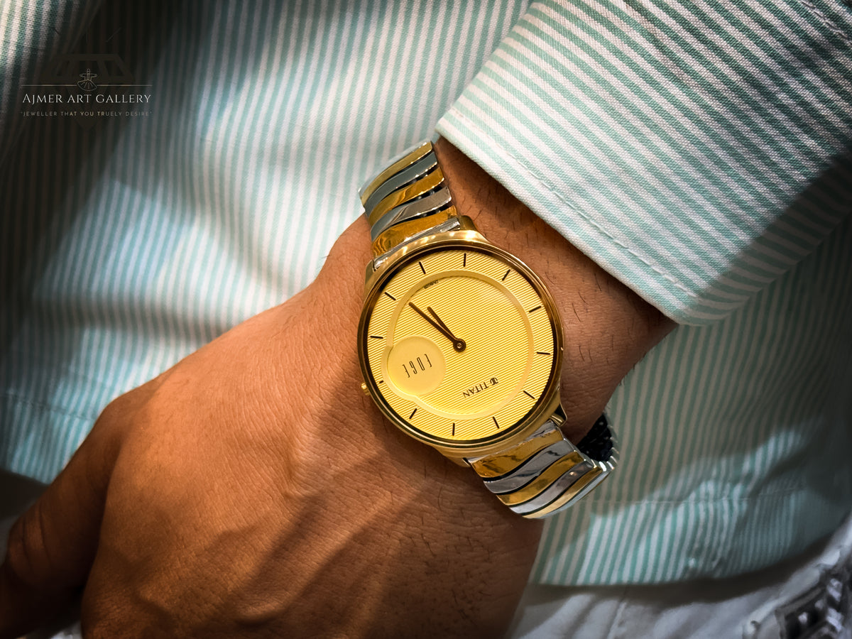 TITAN SILVER WATCH FOR MEN'S