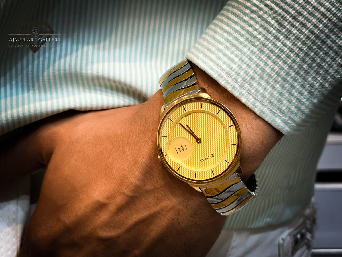 TITAN SILVER WATCH FOR MEN'S