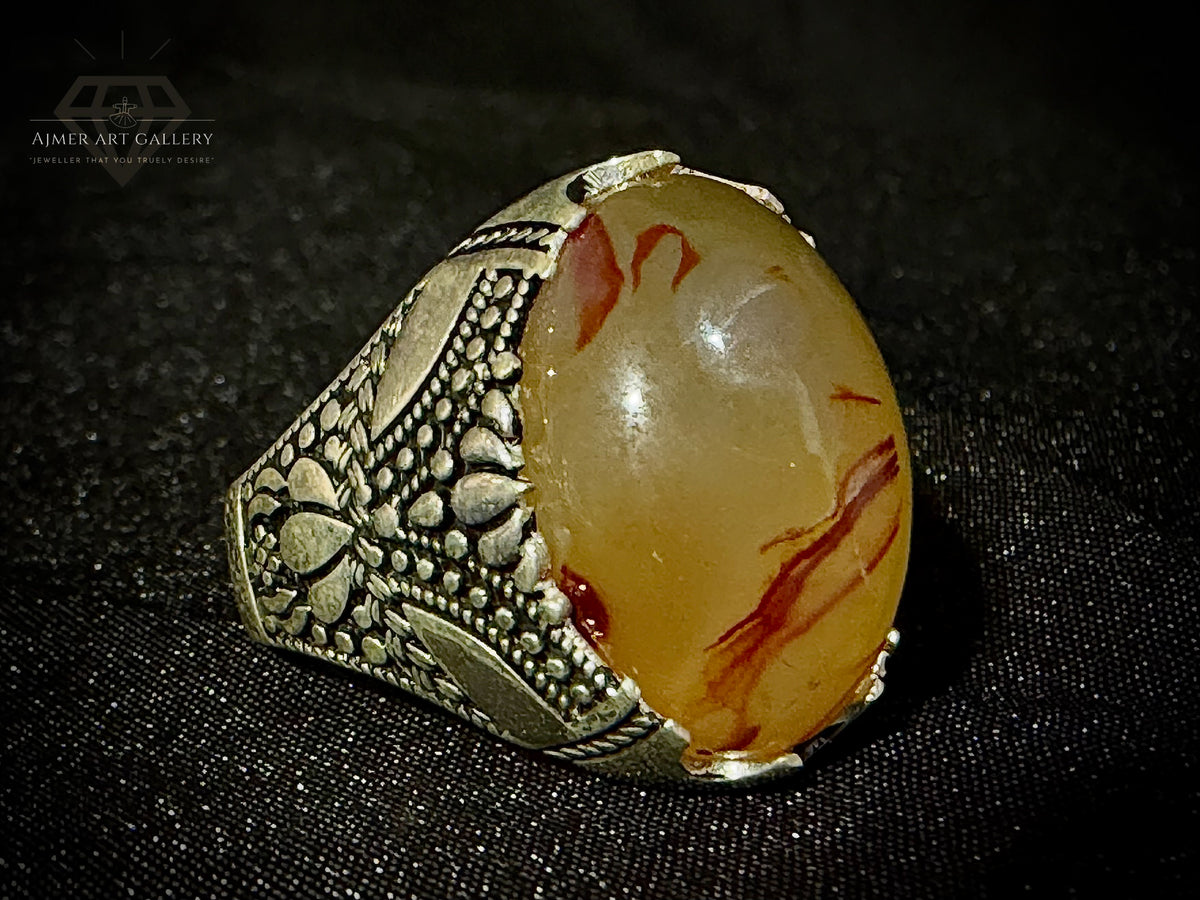 Yamni Aqeeq Ring