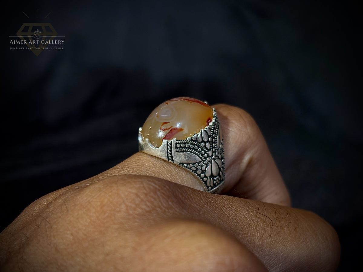 Yamni Aqeeq Ring