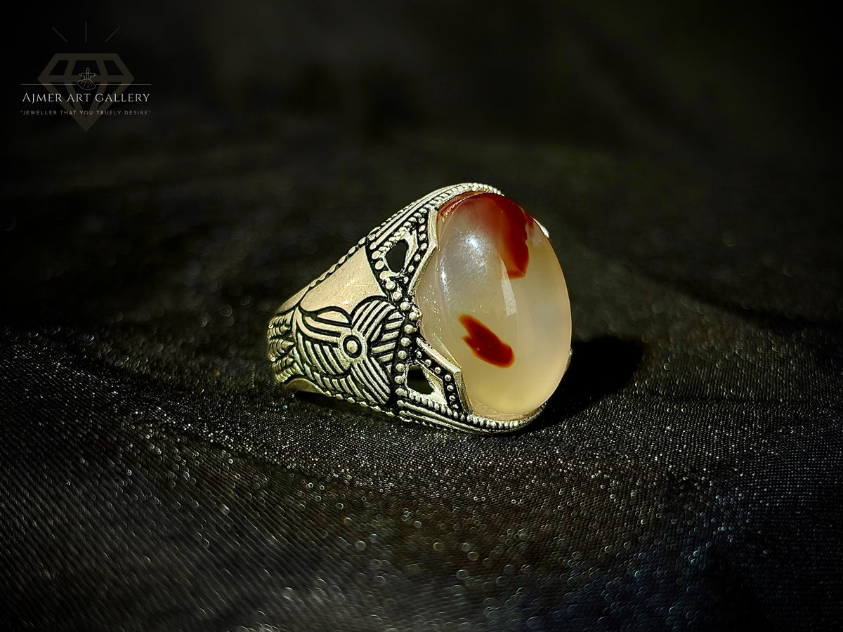 Yamni Aqeeq Ring