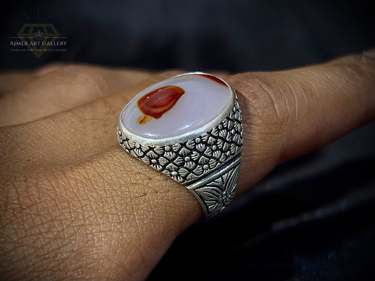 Yamni Aqeeq Ring