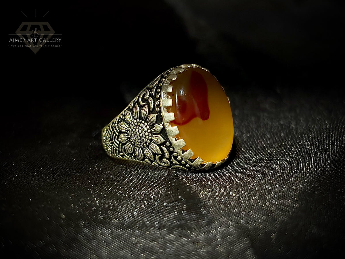 Yamni Aqeeq Ring