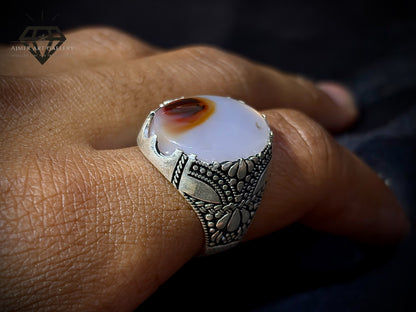 Yamni Aqeeq Ring