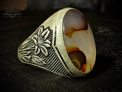 Yemeni Aqeeq Ring