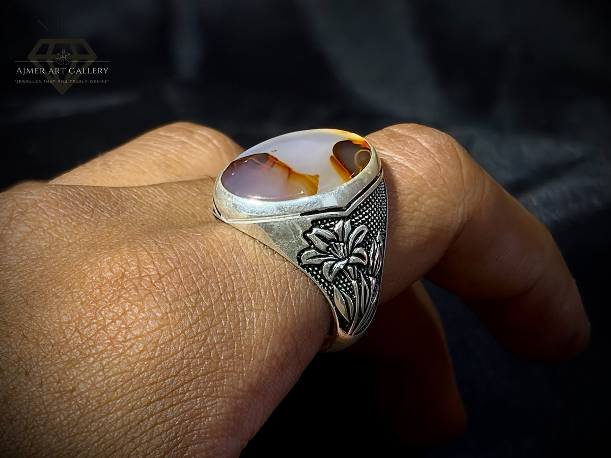 Yemeni Aqeeq Ring