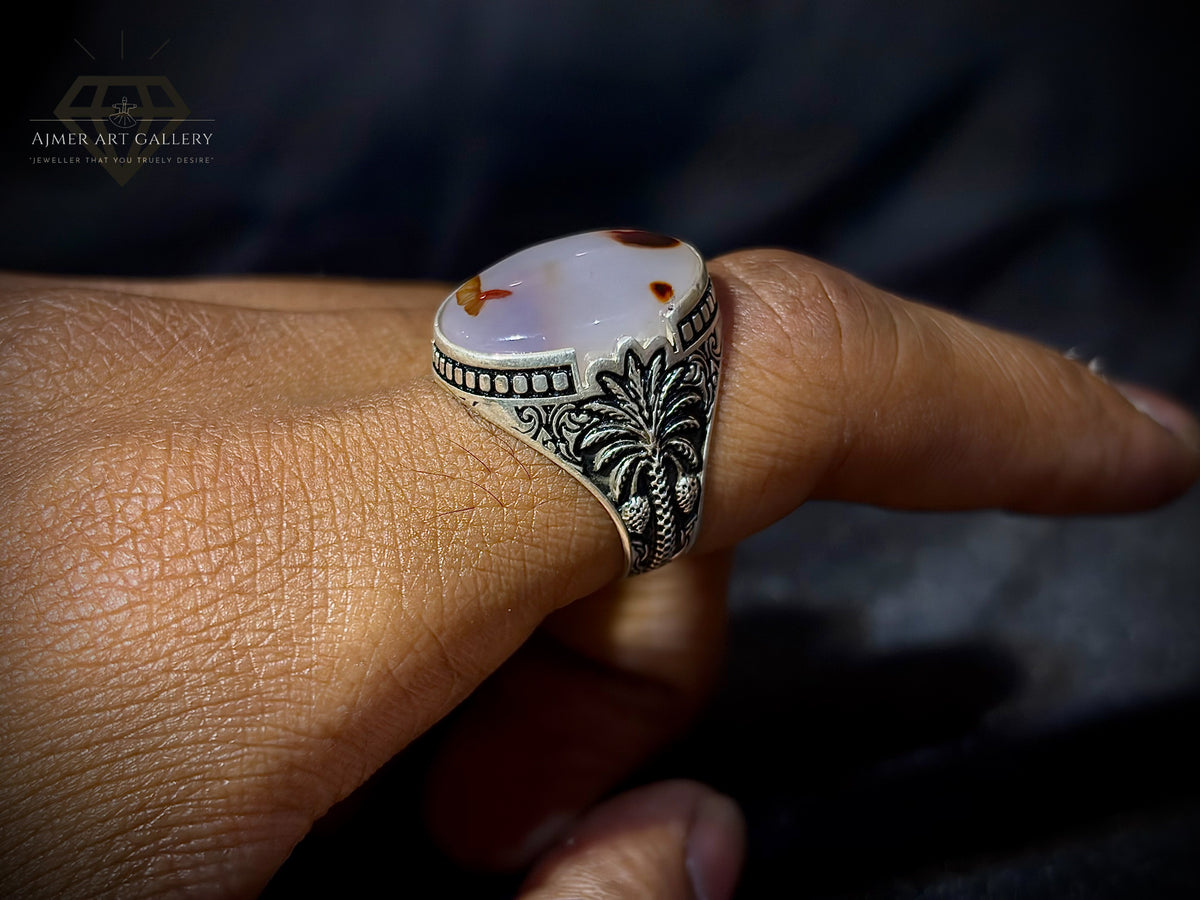 Yamni Aqeeq Ring