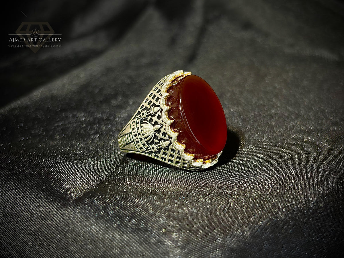 Yamni Aqeeq Ring