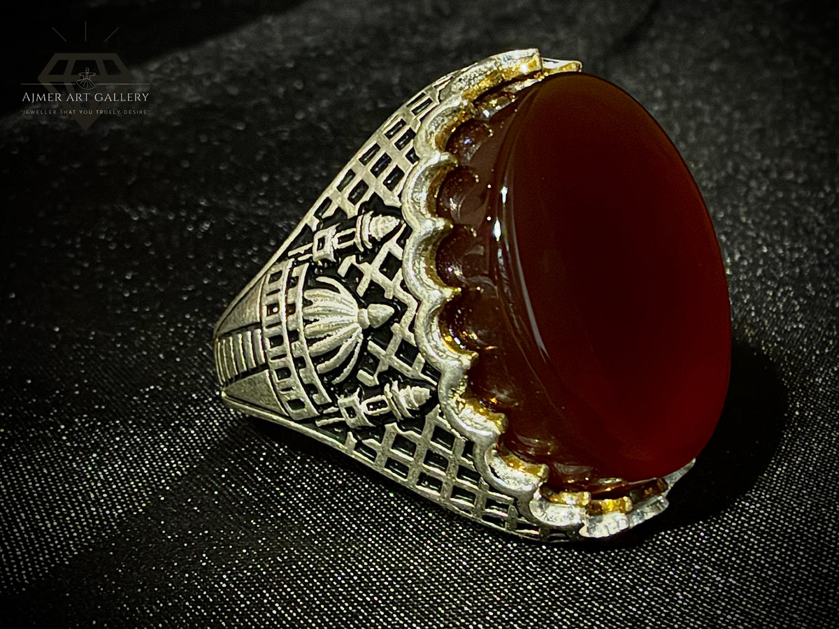 Yamni Aqeeq Ring