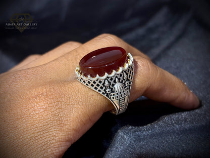 Yamni Aqeeq Ring