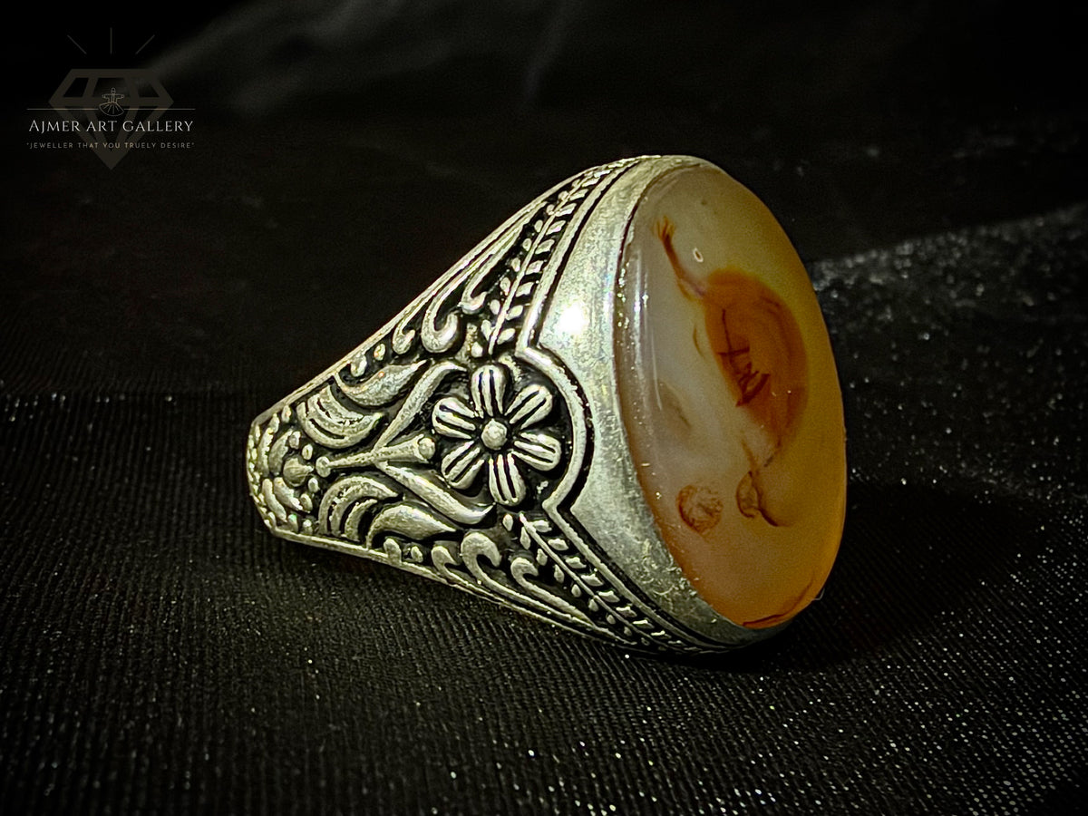 Yamni Aqeeq Ring