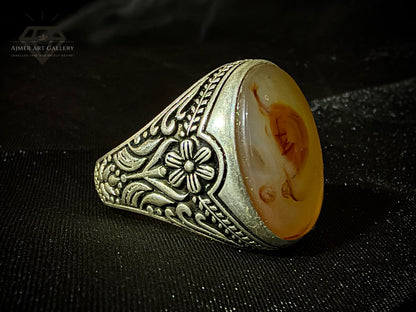 Yamni Aqeeq Ring