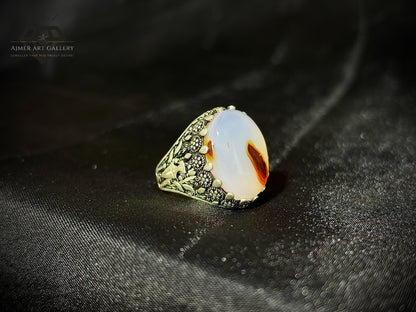 Yamni Aqeeq Ring